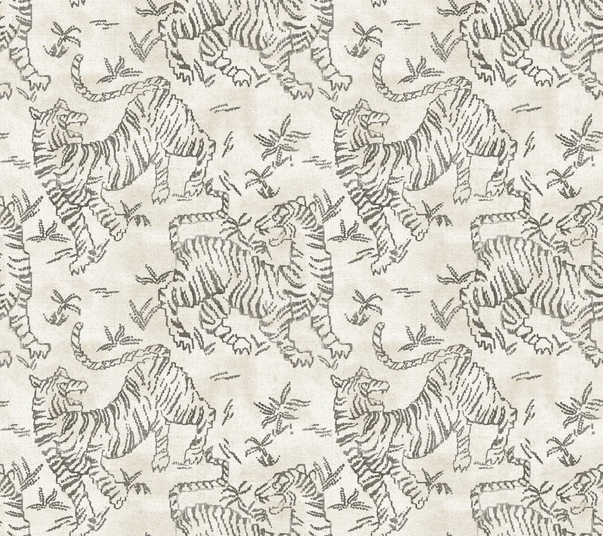 Orly Tigers Wallpaper by Lemieux Et Cie Wallpaper