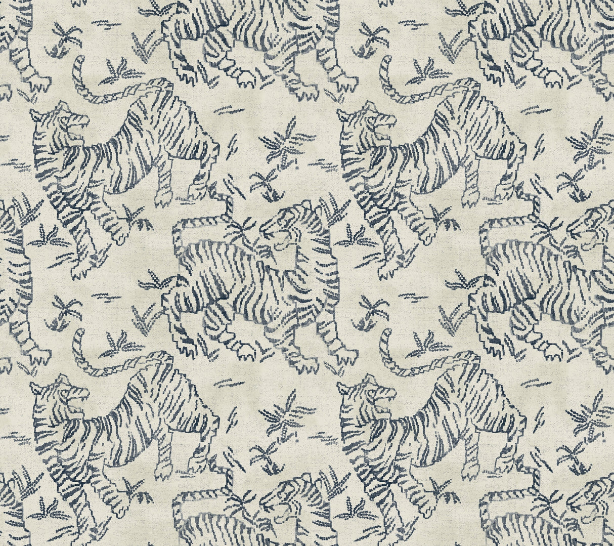 Orly Tigers Wallpaper by Lemieux Et Cie Wallpaper