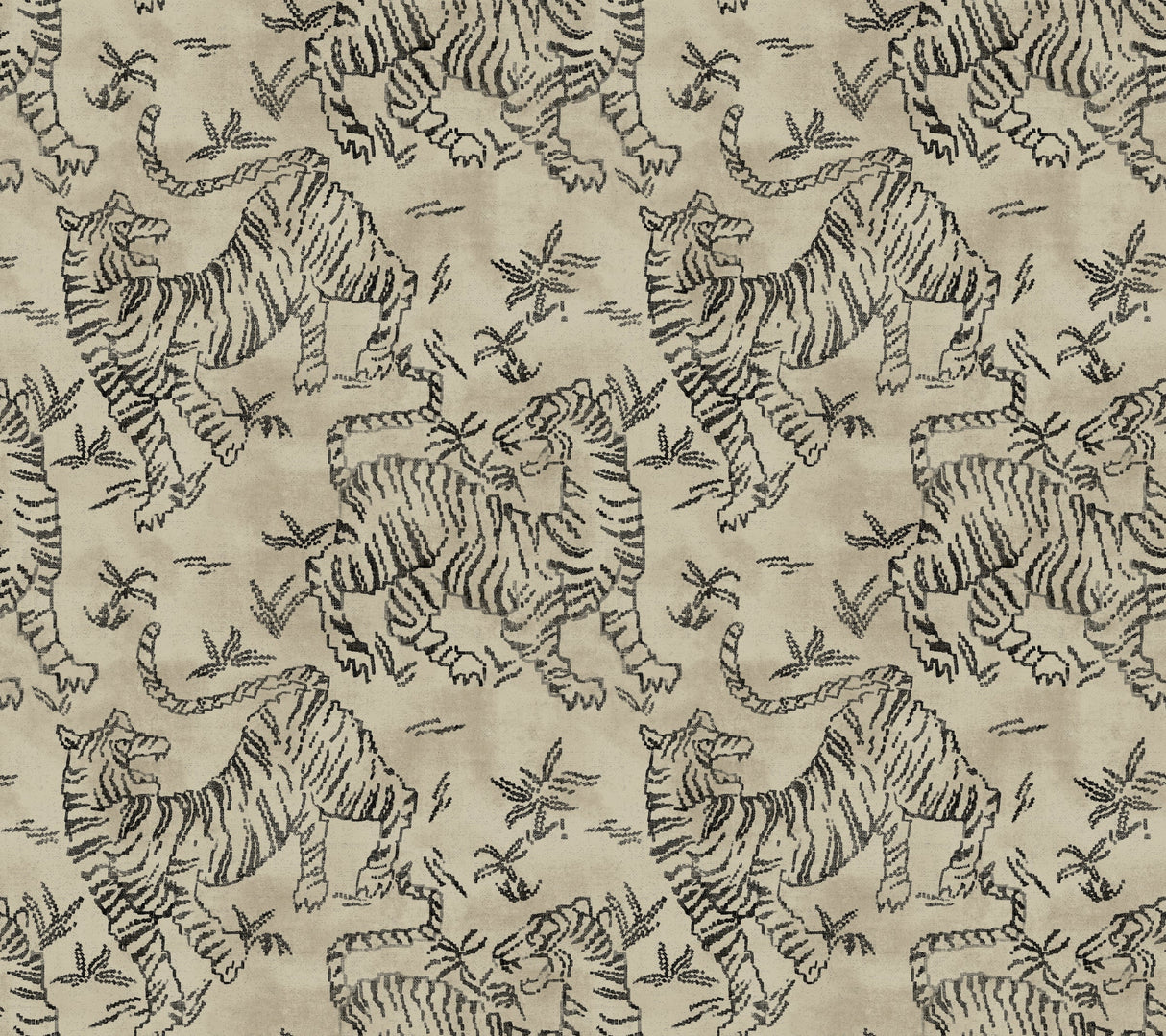 Orly Tigers Wallpaper by Lemieux Et Cie Wallpaper