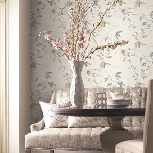 Linden Flower Premium Peel + Stick Wallpaper by Candice Olson Wallcoverings