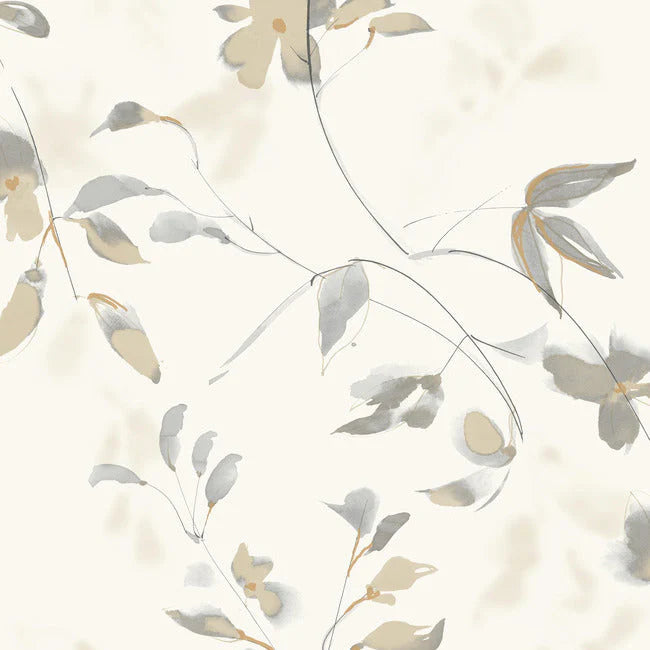 Linden Flower Premium Peel + Stick Wallpaper by Candice Olson Wallcoverings