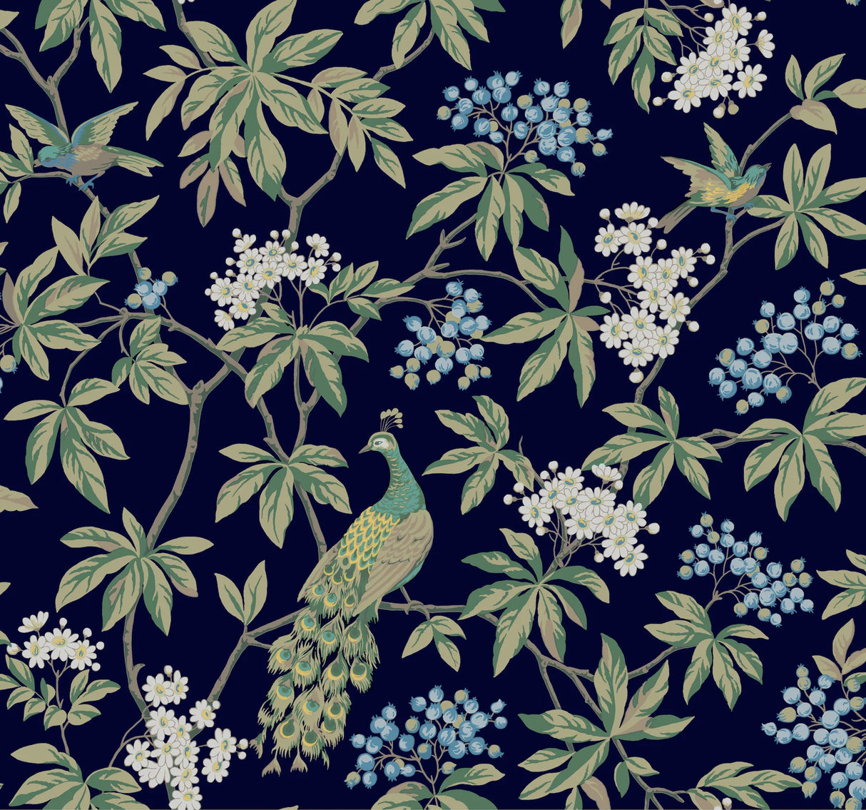 Peacock Estate Wallpaper by Ronald Redding Wallpaper
