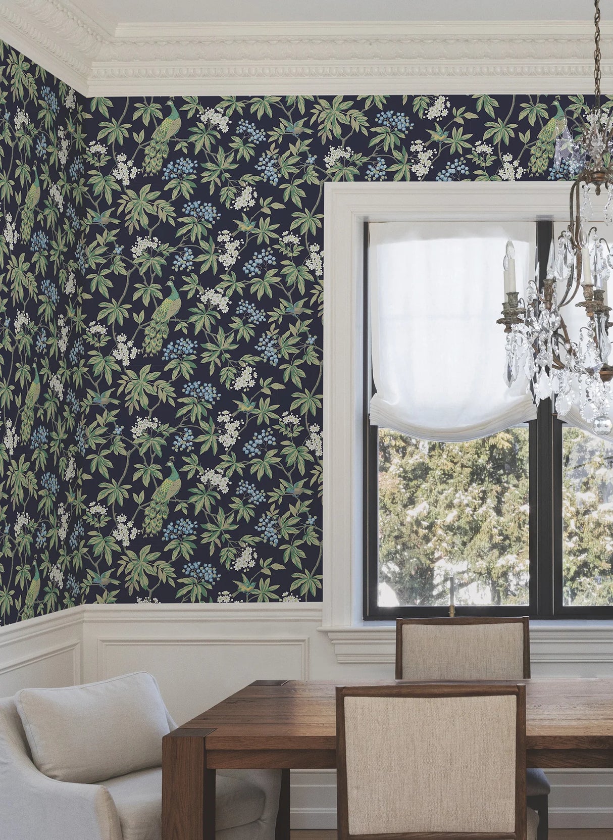 Peacock Estate Wallpaper by Ronald Redding Wallpaper