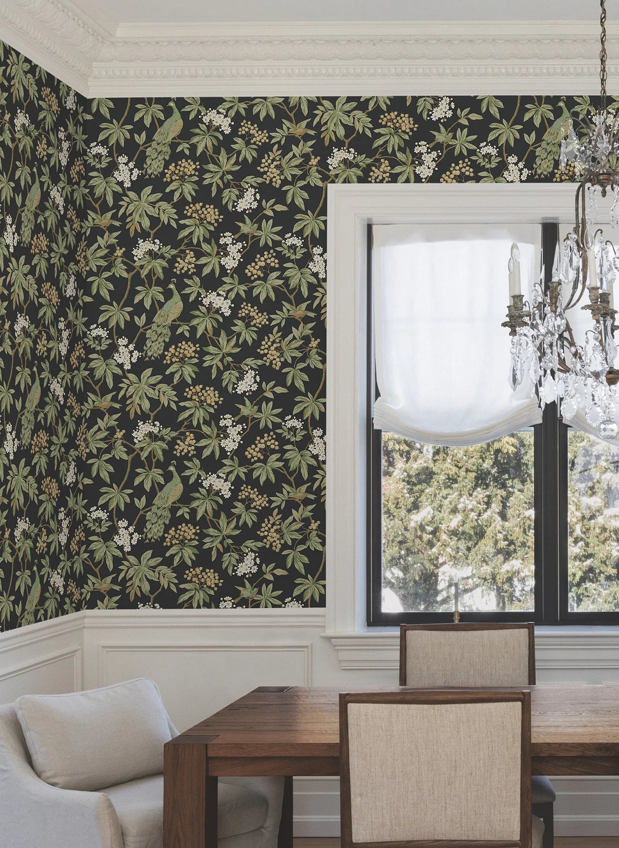 Peacock Estate Wallpaper by Ronald Redding Wallpaper