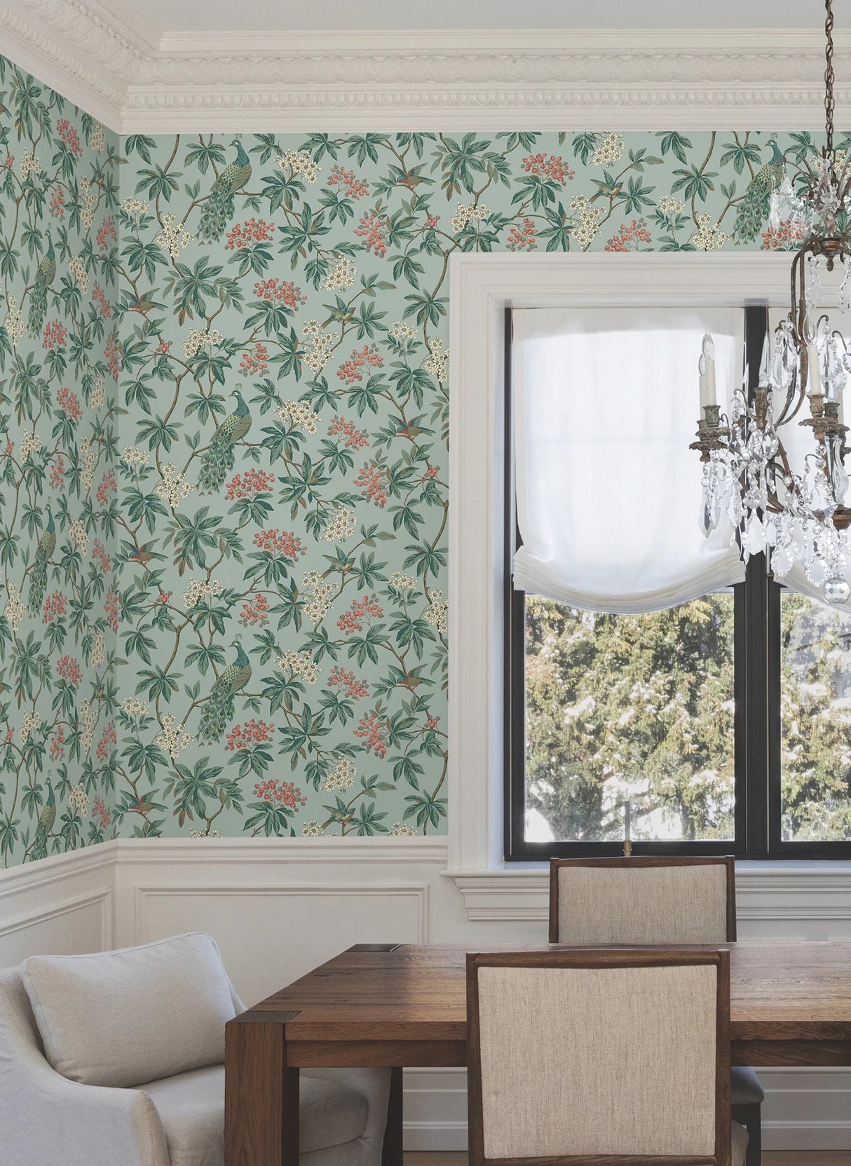 Peacock Estate Wallpaper by Ronald Redding Wallpaper