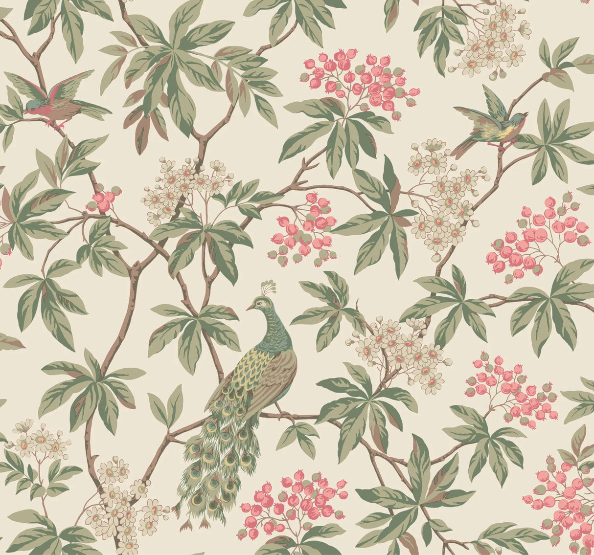 Peacock Estate Wallpaper by Ronald Redding Wallpaper