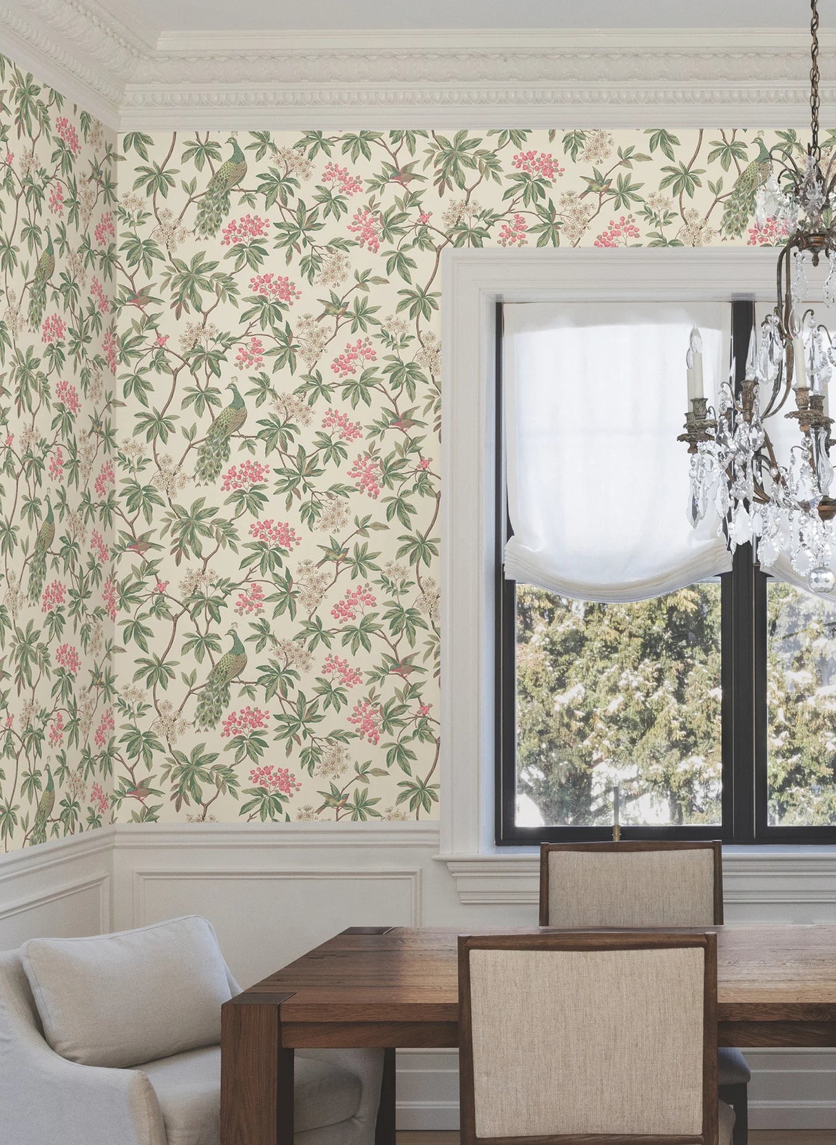 Peacock Estate Wallpaper by Ronald Redding Wallpaper