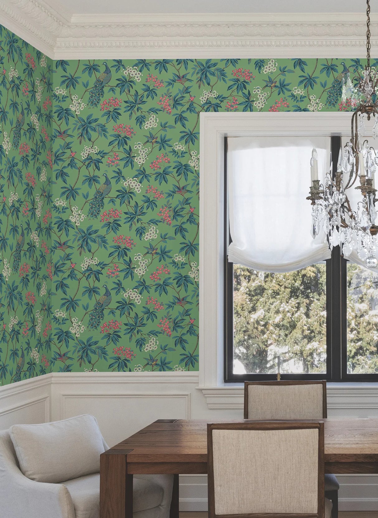 Peacock Estate Wallpaper by Ronald Redding Wallpaper