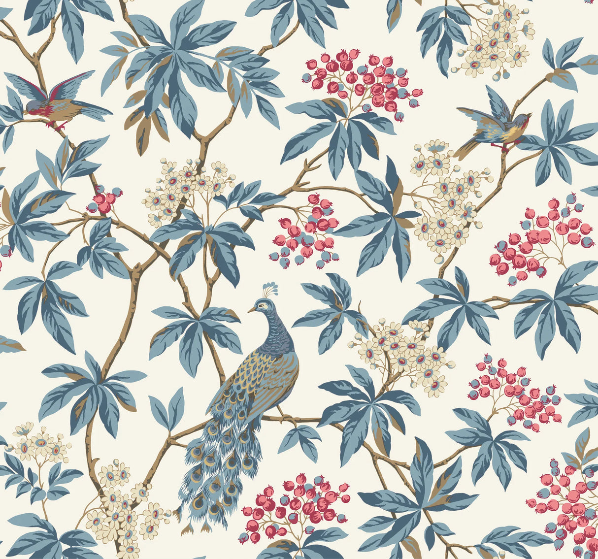 Peacock Estate Wallpaper by Ronald Redding Wallpaper