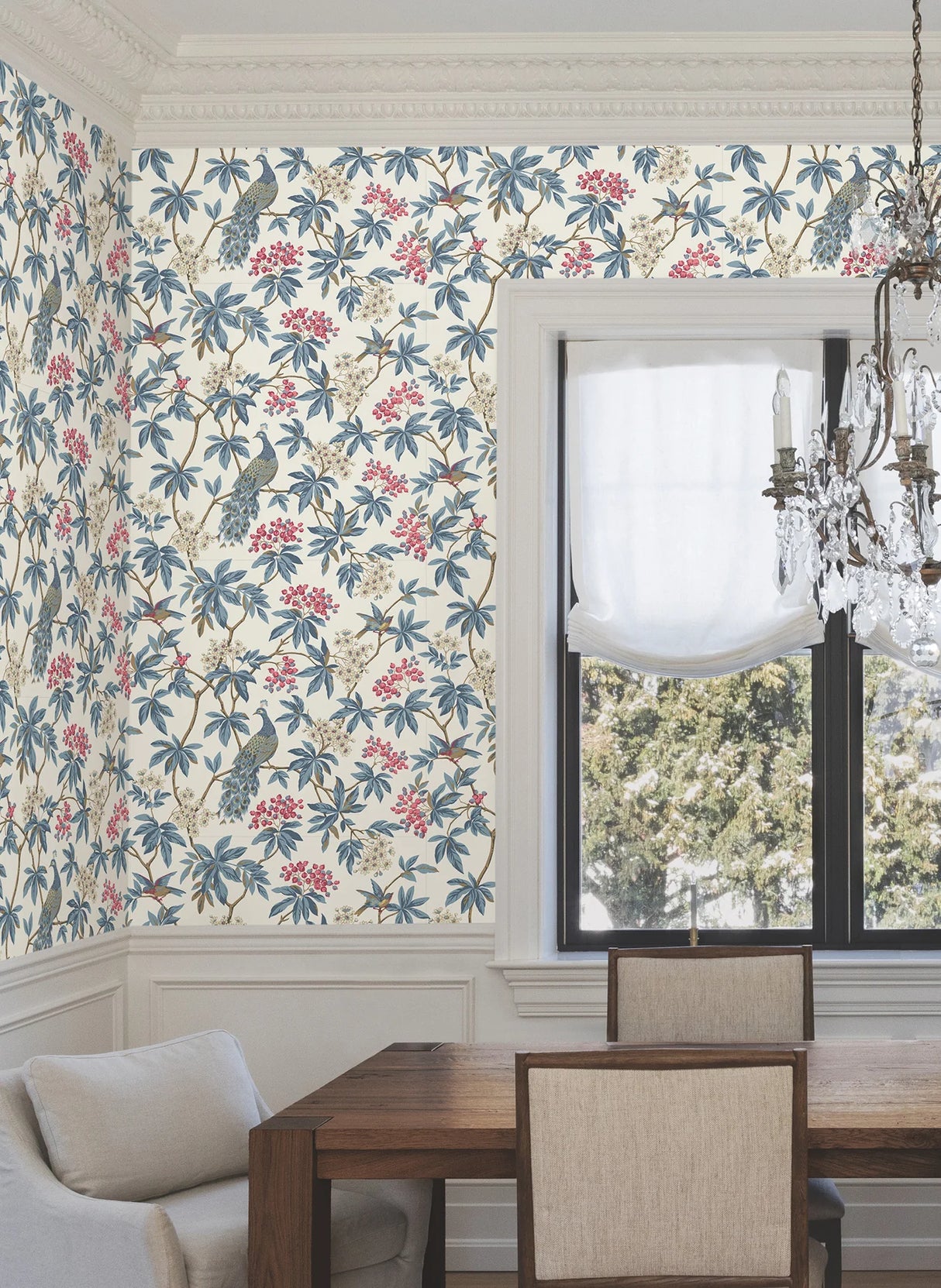 Peacock Estate Wallpaper by Ronald Redding Wallpaper