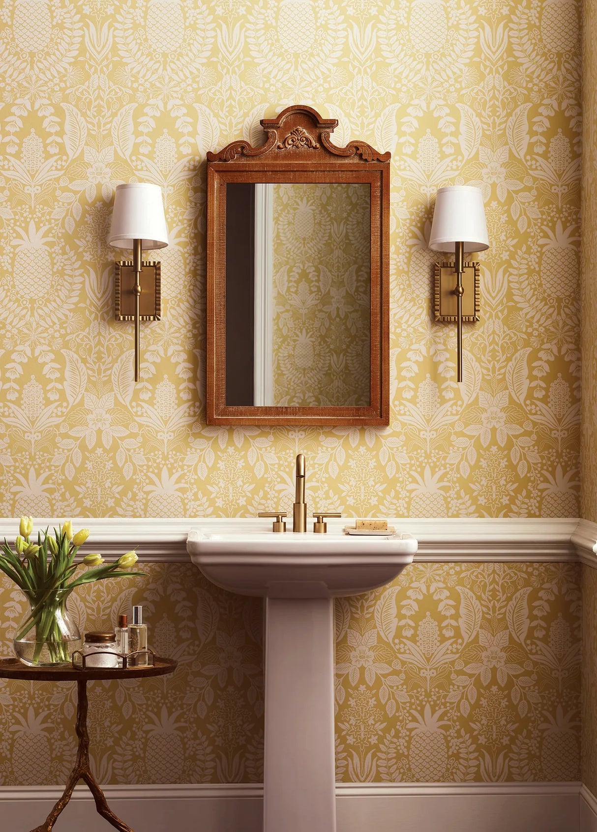 Pineapple Damask Wallpaper by Rifle Paper Co. Third Edition