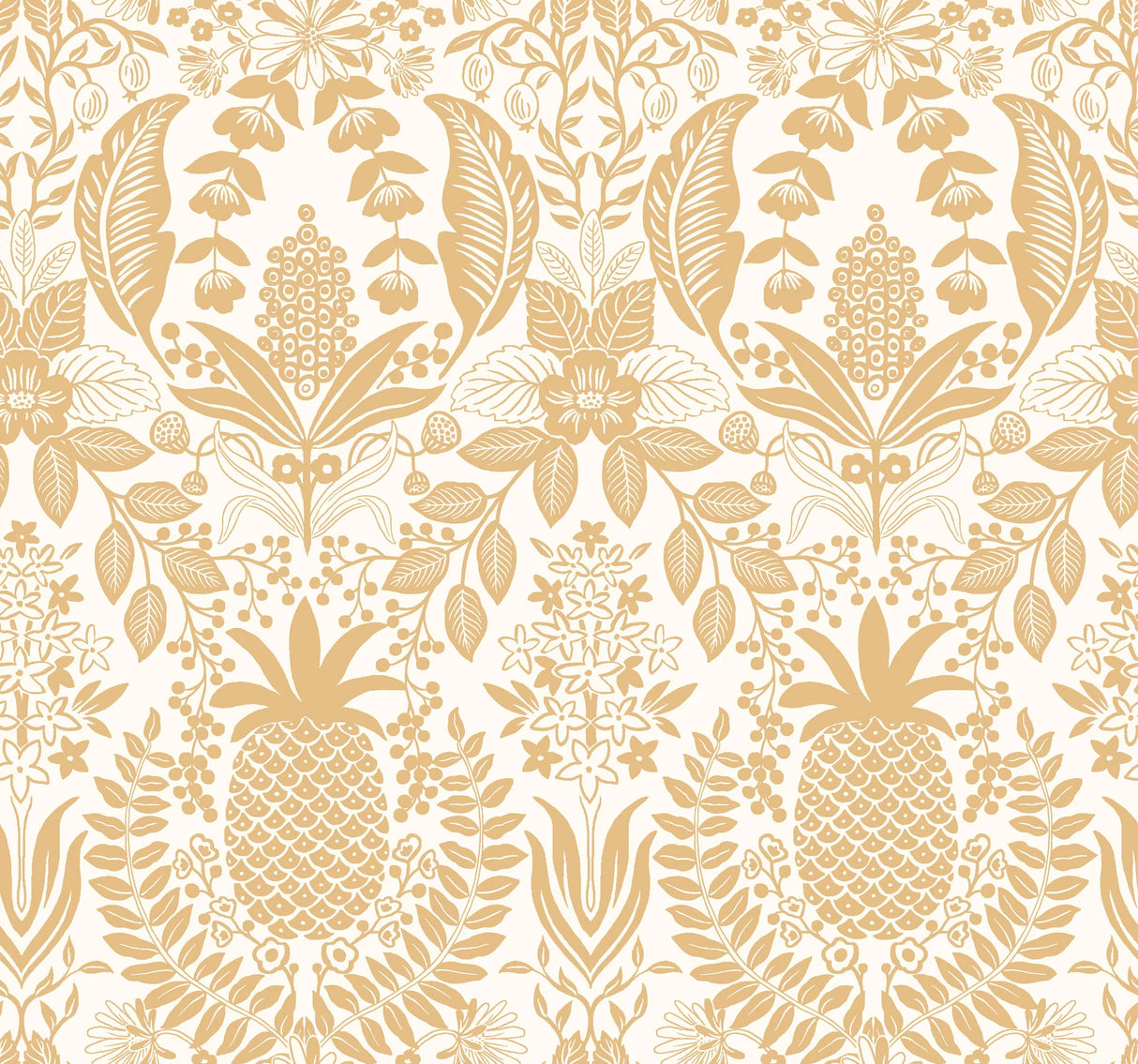 Pineapple Damask Wallpaper by Rifle Paper Co. Third Edition