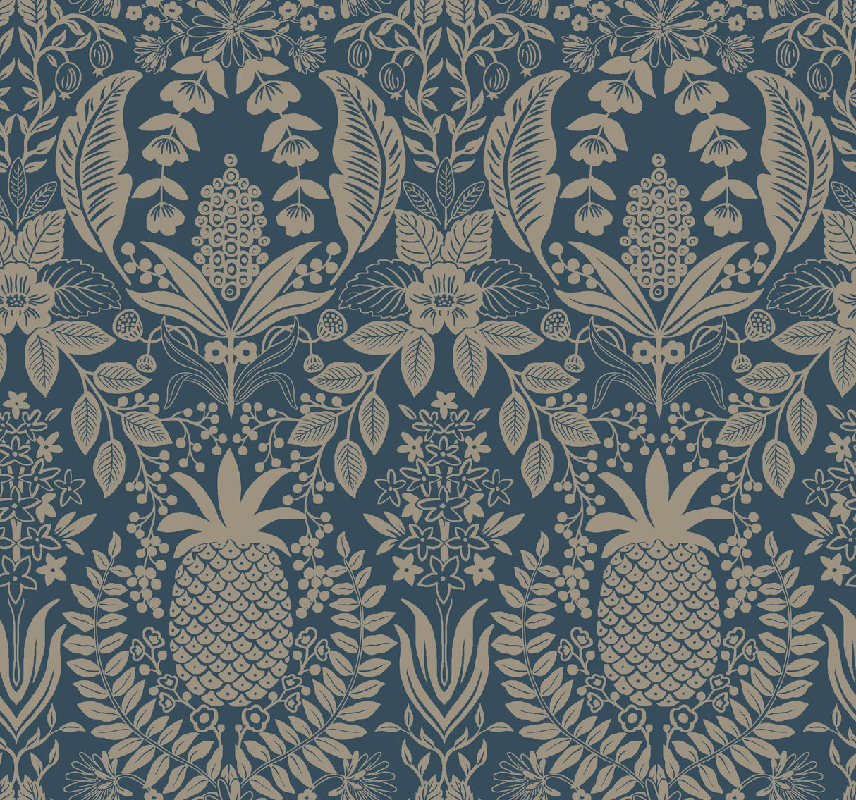 Pineapple Damask Wallpaper by Rifle Paper Co. Third Edition