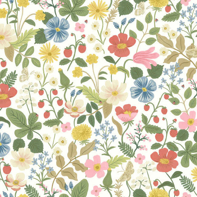 Strawberry Fields Wallpaper by Rifle Paper Co. Second Edition
