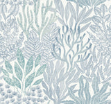 Coral Leaves Wallpaper by Toiles Resource Library