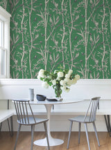 Bambou Toile Wallpaper by Toiles Resource Library