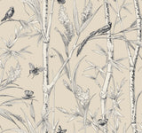 Bambou Toile Wallpaper by Toiles Resource Library