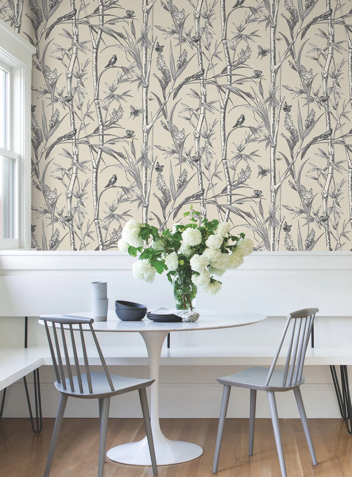 Bambou Toile Wallpaper by Toiles Resource Library