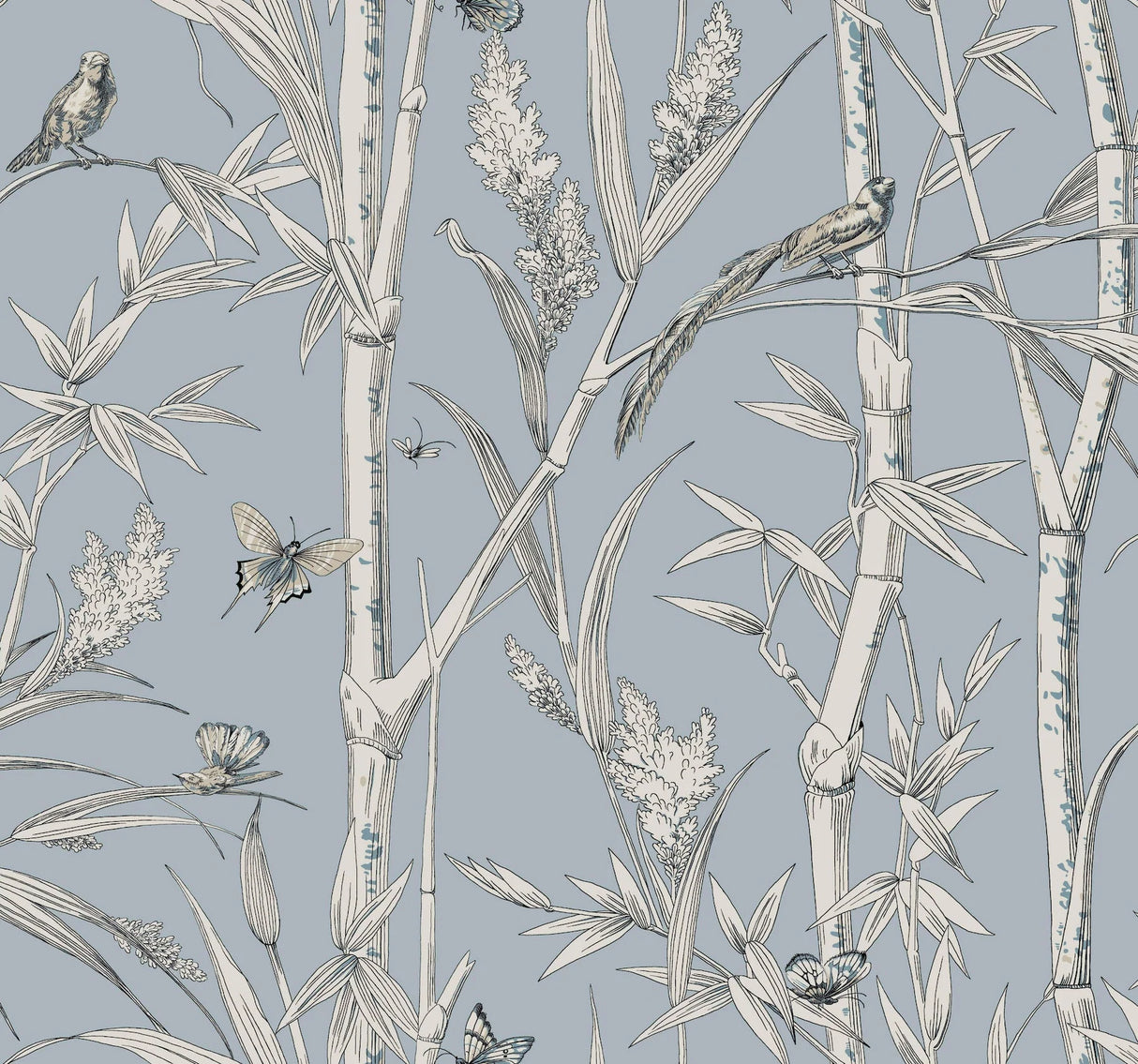 Bambou Toile Wallpaper by Toiles Resource Library