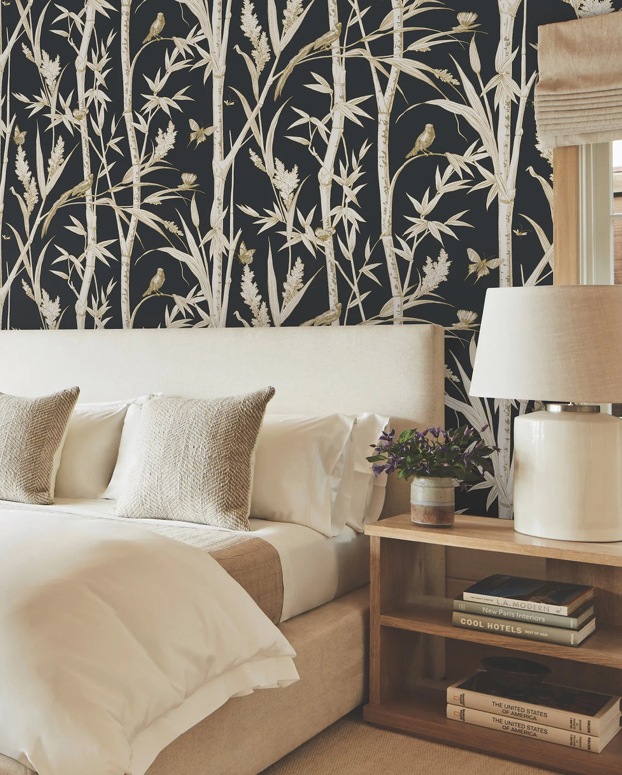 Bambou Toile Wallpaper by Toiles Resource Library