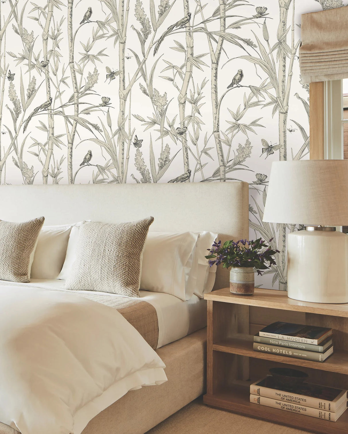 Bambou Toile Wallpaper by Toiles Resource Library