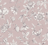 Passion Flower Toile Wallpaper by Toiles Resource Library