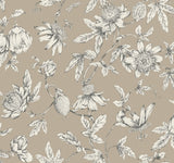 Passion Flower Toile Wallpaper by Toiles Resource Library