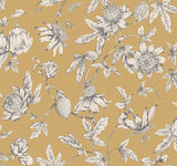 Passion Flower Toile Wallpaper by Toiles Resource Library