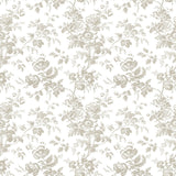 Anemone Toile Wallpaper by Toiles Resource Library