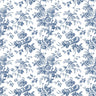 Anemone Toile Wallpaper by Toiles Resource Library