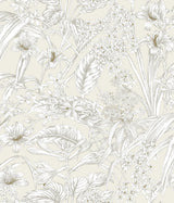 Orchid Conservatory Toile Wallpaper by Toiles Resource Library