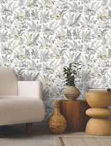 Mushroom Garden Toile Wallpaper by Toiles Resource Library