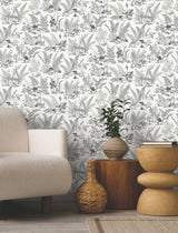 Mushroom Garden Toile Wallpaper by Toiles Resource Library