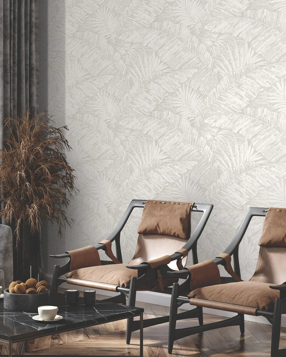 Palm Cove Toile Wallpaper by Toiles Resource Library