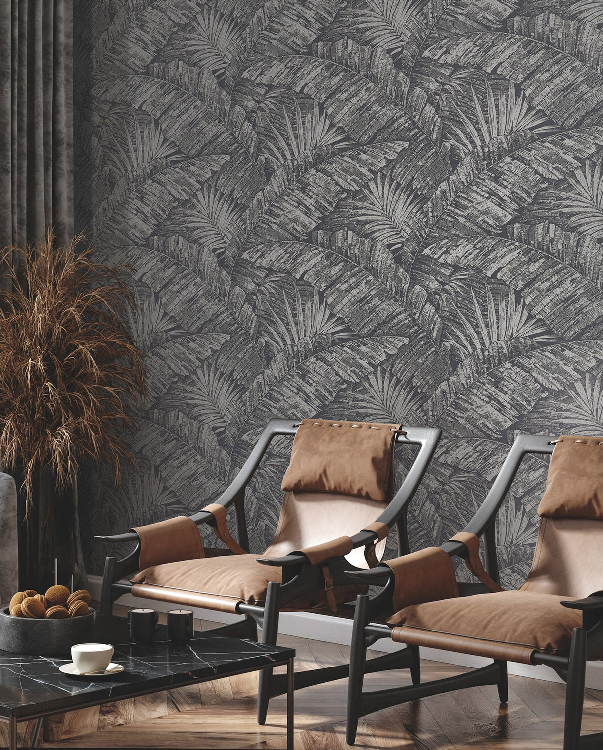 Palm Cove Toile Wallpaper by Toiles Resource Library