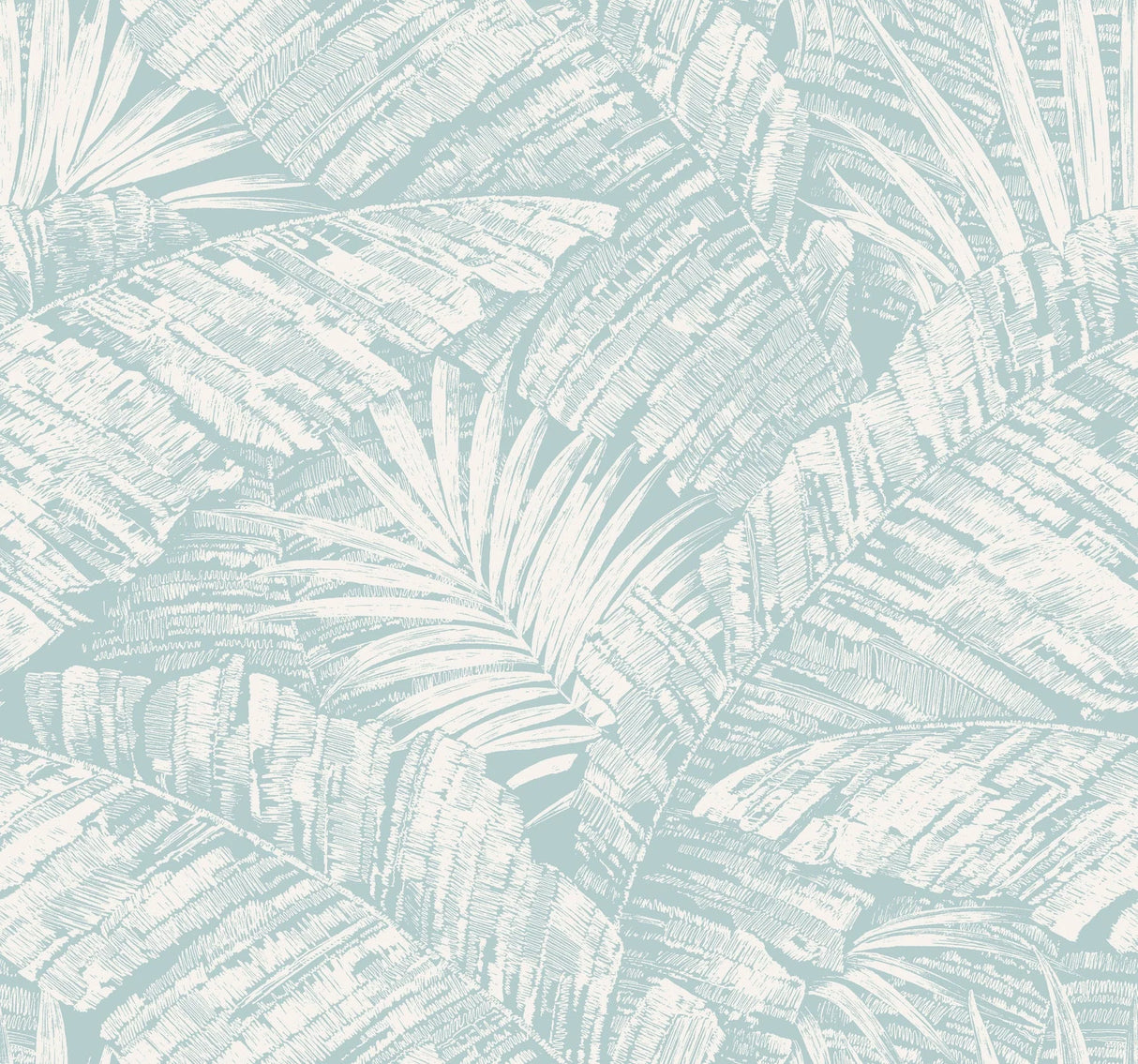 Palm Cove Toile Wallpaper by Toiles Resource Library