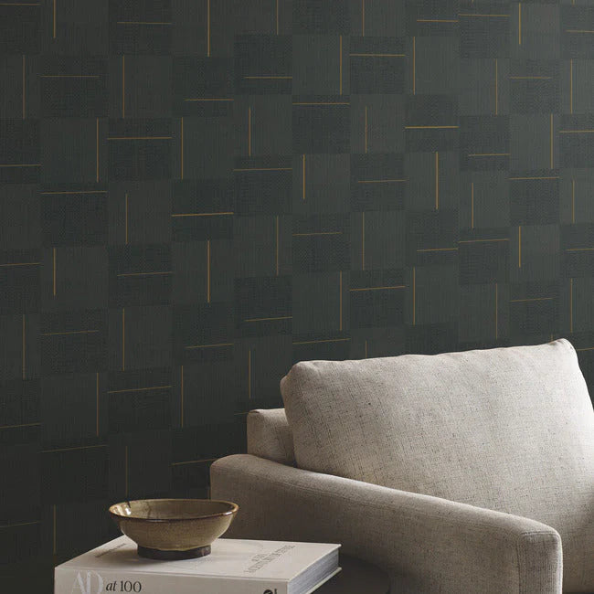 Geo Block Weave Wallpaper by Signature Textures Resource Library Second Edition