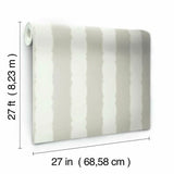 Scalloped Stripe Wallpaper by Grandmillennial Wallpaper