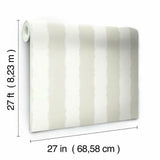 Scalloped Stripe Wallpaper by Grandmillennial Wallpaper