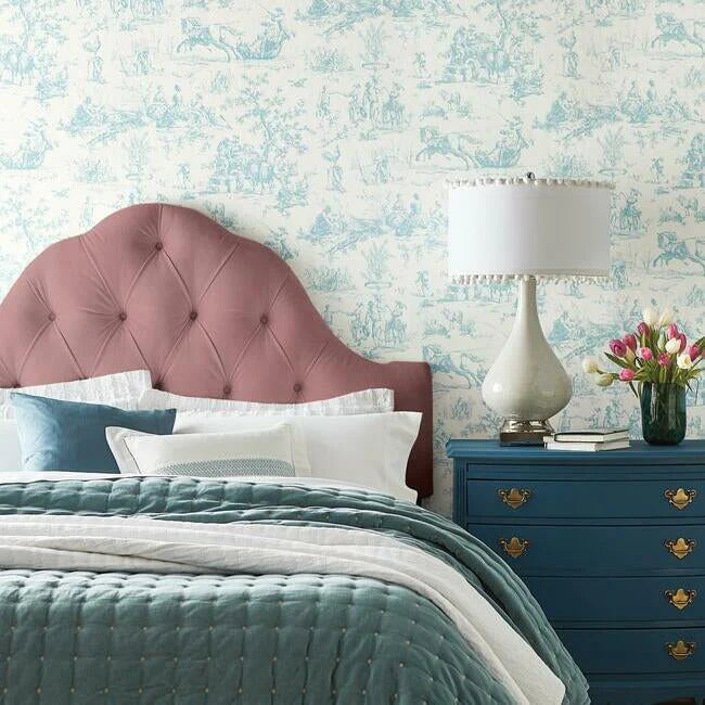 Seasons Toile Wallpaper by Grandmillennial Wallpaper