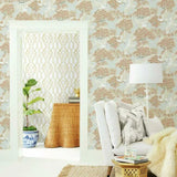 Sprig & Heron Wallpaper by Ronald Redding Wallpaper