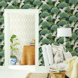 Sprig & Heron Wallpaper by Ronald Redding Wallpaper