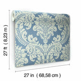 Tapestry Damask Wallpaper by Grandmillennial Wallpaper