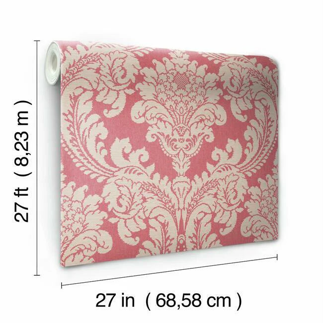 Tapestry Damask Wallpaper by Grandmillennial Wallpaper