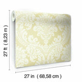 Tapestry Damask Wallpaper by Grandmillennial Wallpaper