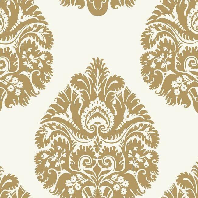 Teardrop Damask Wallpaper by Ronald Redding Wallpaper