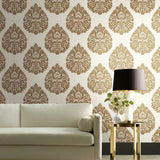 Teardrop Damask Wallpaper by Ronald Redding Wallpaper