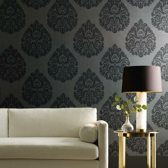 Teardrop Damask Wallpaper by Ronald Redding Wallpaper