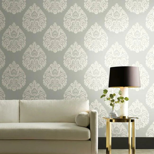 Teardrop Damask Wallpaper by Ronald Redding Wallpaper