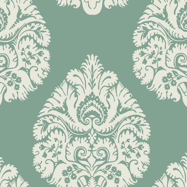 Teardrop Damask Wallpaper by Ronald Redding Wallpaper